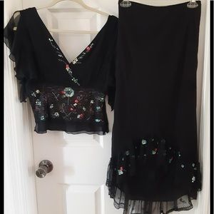 Boutique top and skirt.  Perfect for the holidays.